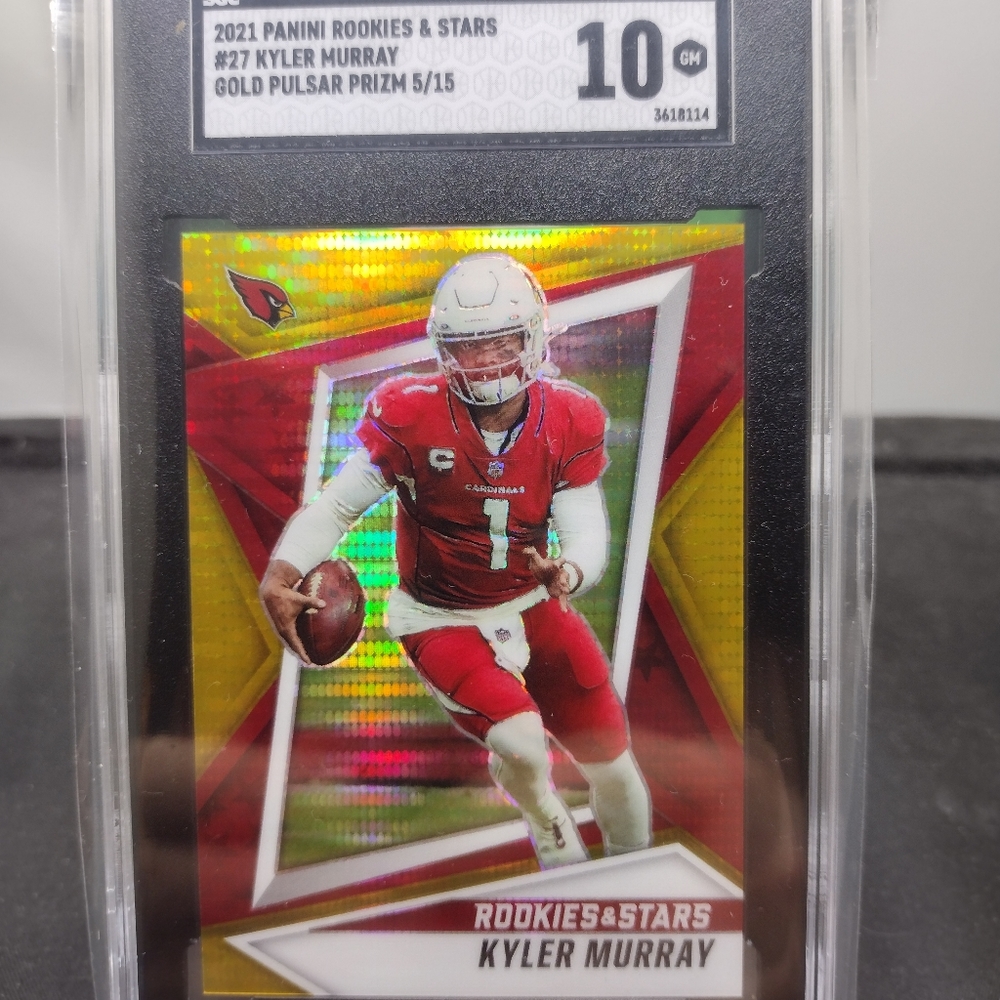 Kyler Murray Rookie and Stars Gold Pulsar Prizm #/15 SGC 10